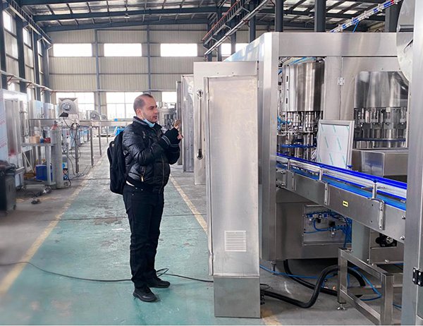 Reliable Machine SYRIA Customer On-site Inspection Water Production Line