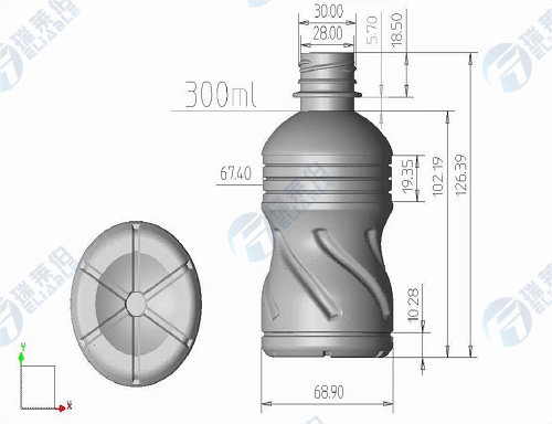 300ml Popular Water Bottle Shape Design
