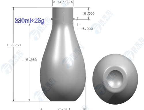 Exclusive Design 330ml Professional Juice Beverage Bottle Design